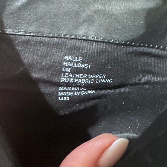 Steve Madden Halle Black Leather Boots - Picture 11 of 11